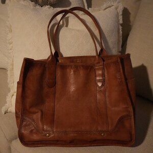 👜 Frye Cognac Leather Tote Bag – Classic Everyday Carryall